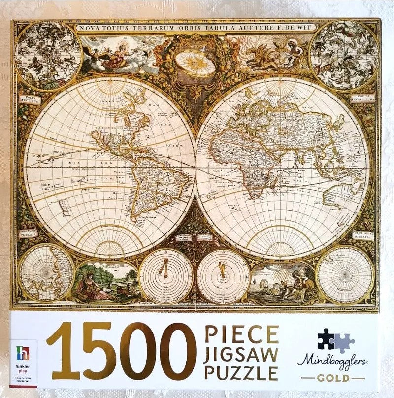 1500 Piece Jigsaw: Vintage World Map
