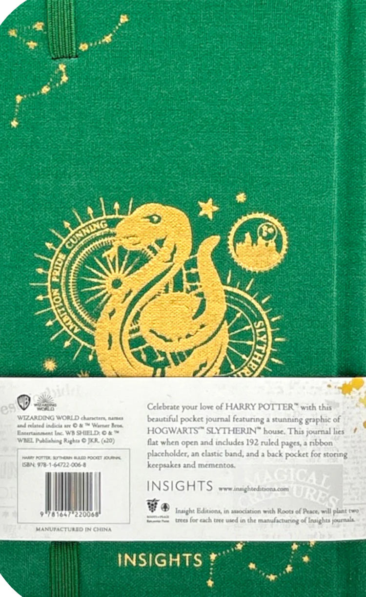 Harry Potter Slytherin Constellation Ruled Pocket Journal Stationery 66 Books