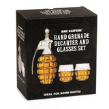Grenade Decanter and Glasses