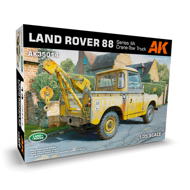 AK 1/35 Land Rover 88 Series 2A Crane-Tow Truck Scale Model AK