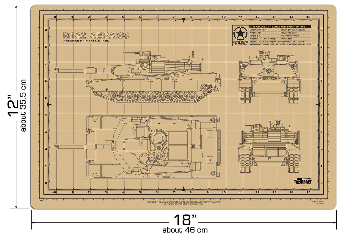 M1A1 Abrams Pro Modeller Mat