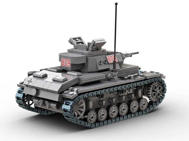 Build Army 1:33 Panzer III Ausf.J (CHECK) Brick Model Kit Build Army