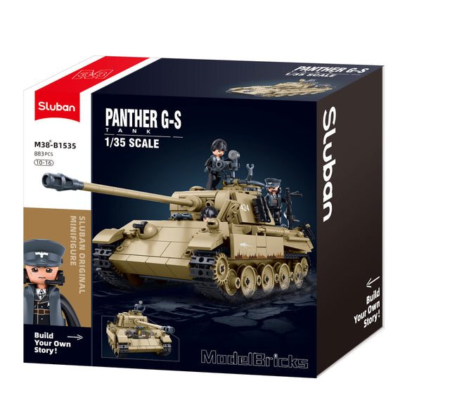 Sluban 1/35 Panther G-S CHECK Brick Model Kit Kombat