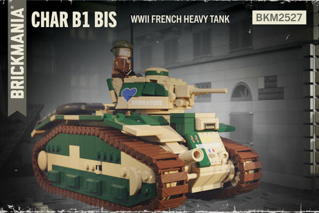 Brickmania 1/35 Scale Char B1 bis (weight, WORM) Brick Model Kit Brickmania