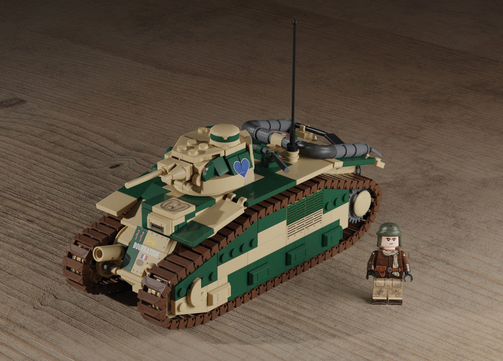 Brickmania 1/35 Scale Char B1 bis (weight, WORM) Brick Model Kit Brickmania