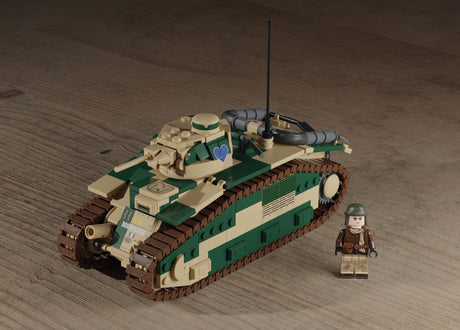 Brickmania 1/35 Scale Char B1 bis (weight, WORM) Brick Model Kit Brickmania
