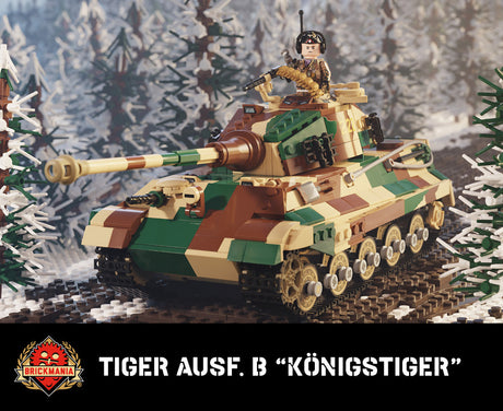 Brickmania 1/35 Scale Tiger Ausf. B "Königstiger" (weight, WORM) Brick Model Kit Brickmania