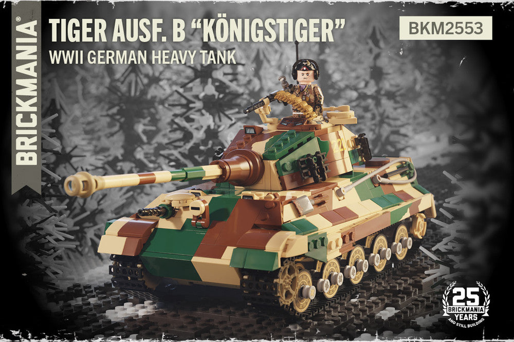 Brickmania 1/35 Scale Tiger Ausf. B "Königstiger" (weight, WORM) Brick Model Kit Brickmania