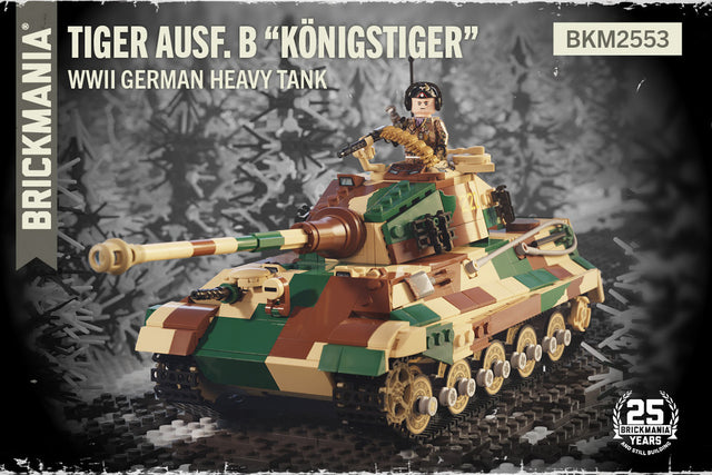 Brickmania 1/35 Scale Tiger Ausf. B "Königstiger" (weight, WORM) Brick Model Kit Brickmania