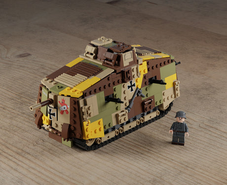 Brickmania 1/35 Scale Sturmpanzerwagen A7V (weight, WORM) Brick Model Kit Brickmania