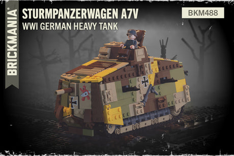 Brickmania 1/35 Scale Sturmpanzerwagen A7V (weight, WORM) Brick Model Kit Brickmania