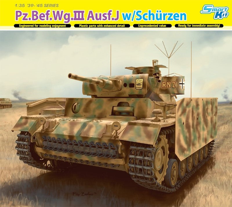 Dragon 1/35 Pz.Bef.Wg.III Ausf.J/Pz.III Ausf.J (Tp) Early Production (2 in 1)