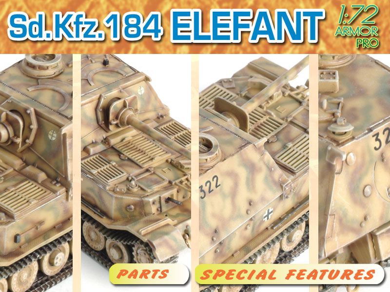 Dragon 1/72 Armour Pro Sd Kfz 184 Elephant
