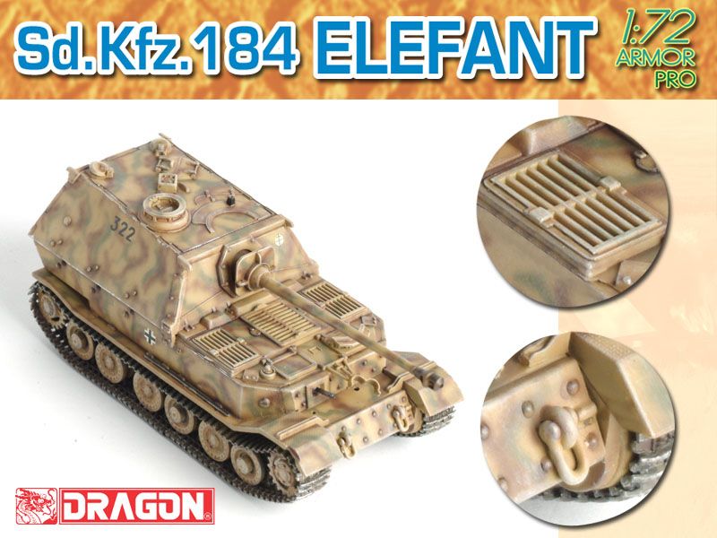 Dragon 1/72 Armour Pro Sd Kfz 184 Elephant
