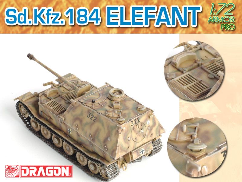 Dragon 1/72 Armour Pro Sd Kfz 184 Elephant