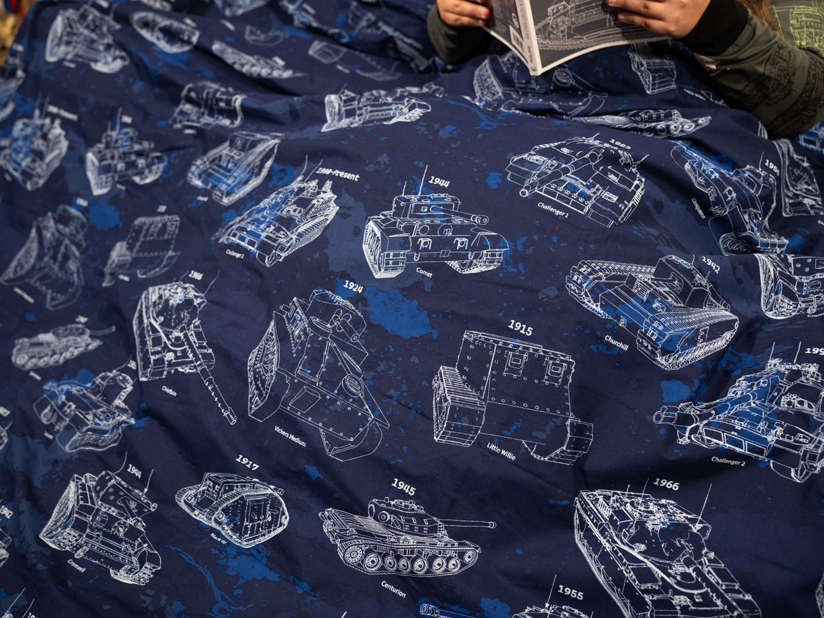 Evolution of British Tanks Duvet Covers (WORM) Bedding The Gift Scholars