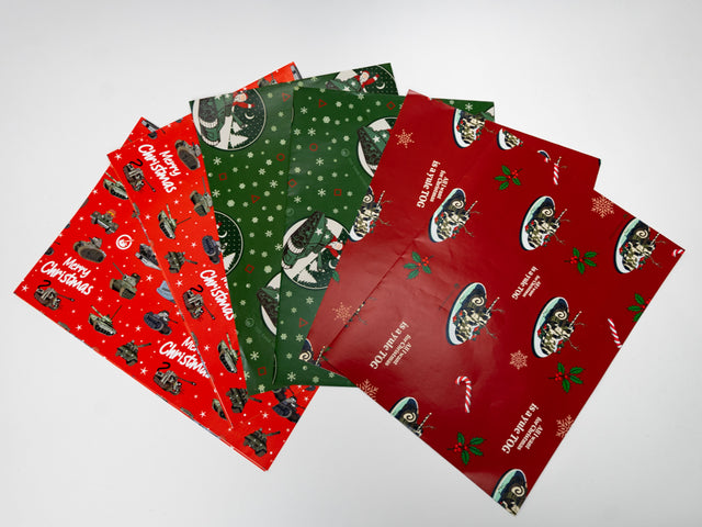 Christmas Tank Museum Wrapping Paper - Two sheet pack Wrapping Paper Where The Trade Buys