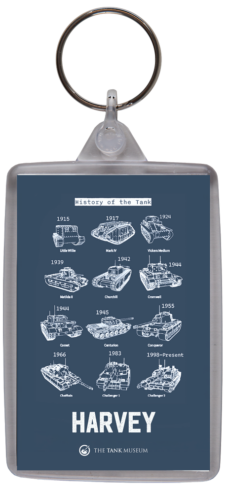 British Tanks Personalised Keyring Keyring My Moments