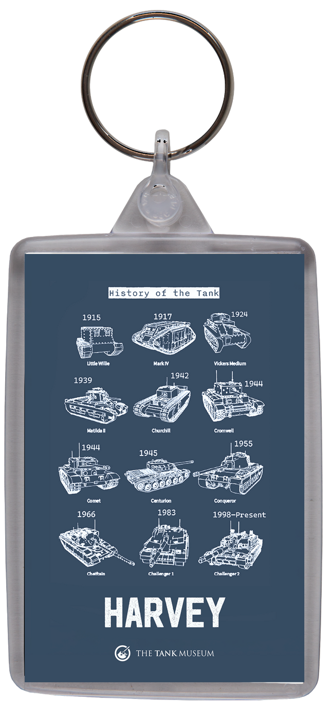British Tanks Personalised Keyring Keyring My Moments