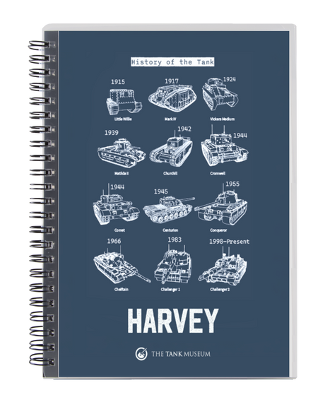 British Tanks Personalised Notebook Stationery My Moments
