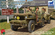 Bronco 1/35 U.S. GPW 1/4ton Truck (Mod.1942) with Trailer & Crew Scale Model [variant_option4]