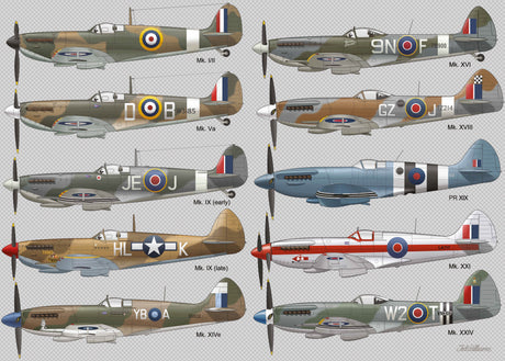 Spitfire Through the Ages - 1000pc Jigsaw Puzzle Jigsaw Puzzle [variant_option4]