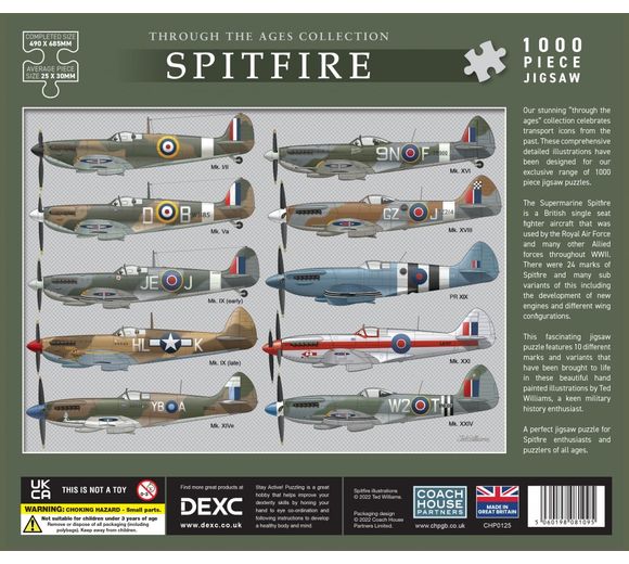 Spitfire Through the Ages - 1000pc Jigsaw Puzzle