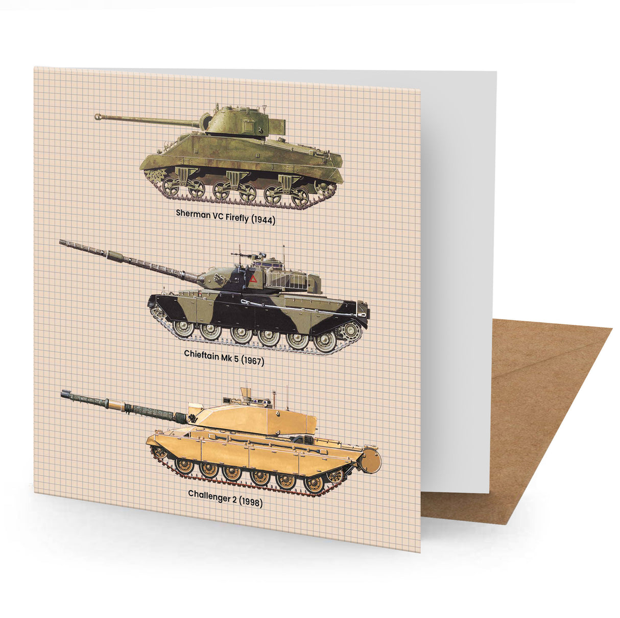 British Tanks Greeting Card