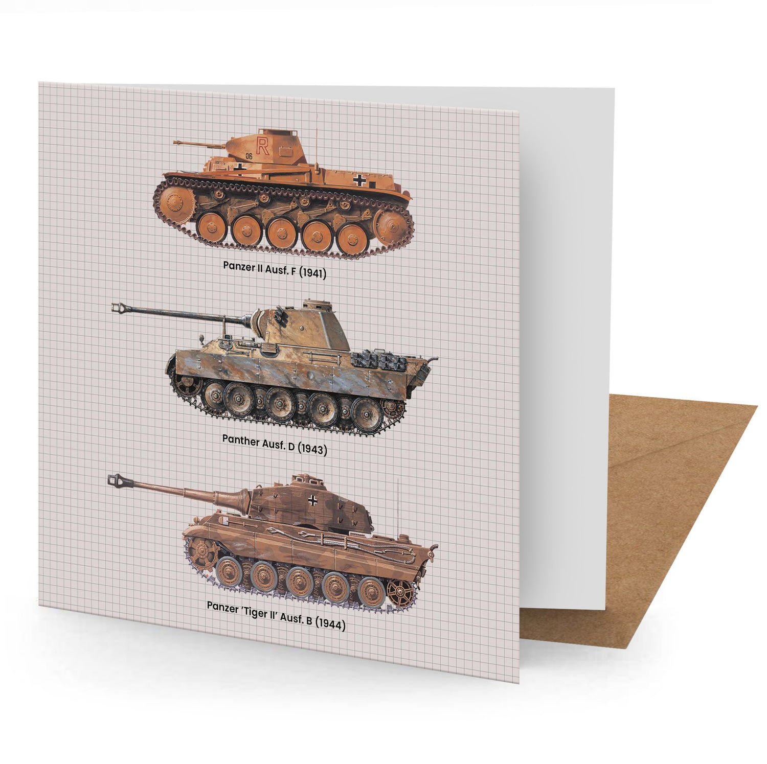 German Tanks Greeting Card – The Tank Museum