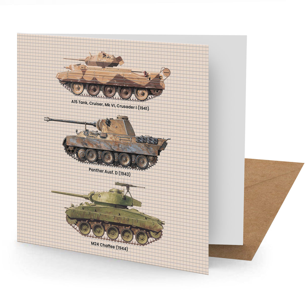 WWII Tanks Greeting Card