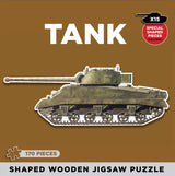 Tank Wooden Shaped Jigsaw Jigsaw Puzzle Coach House