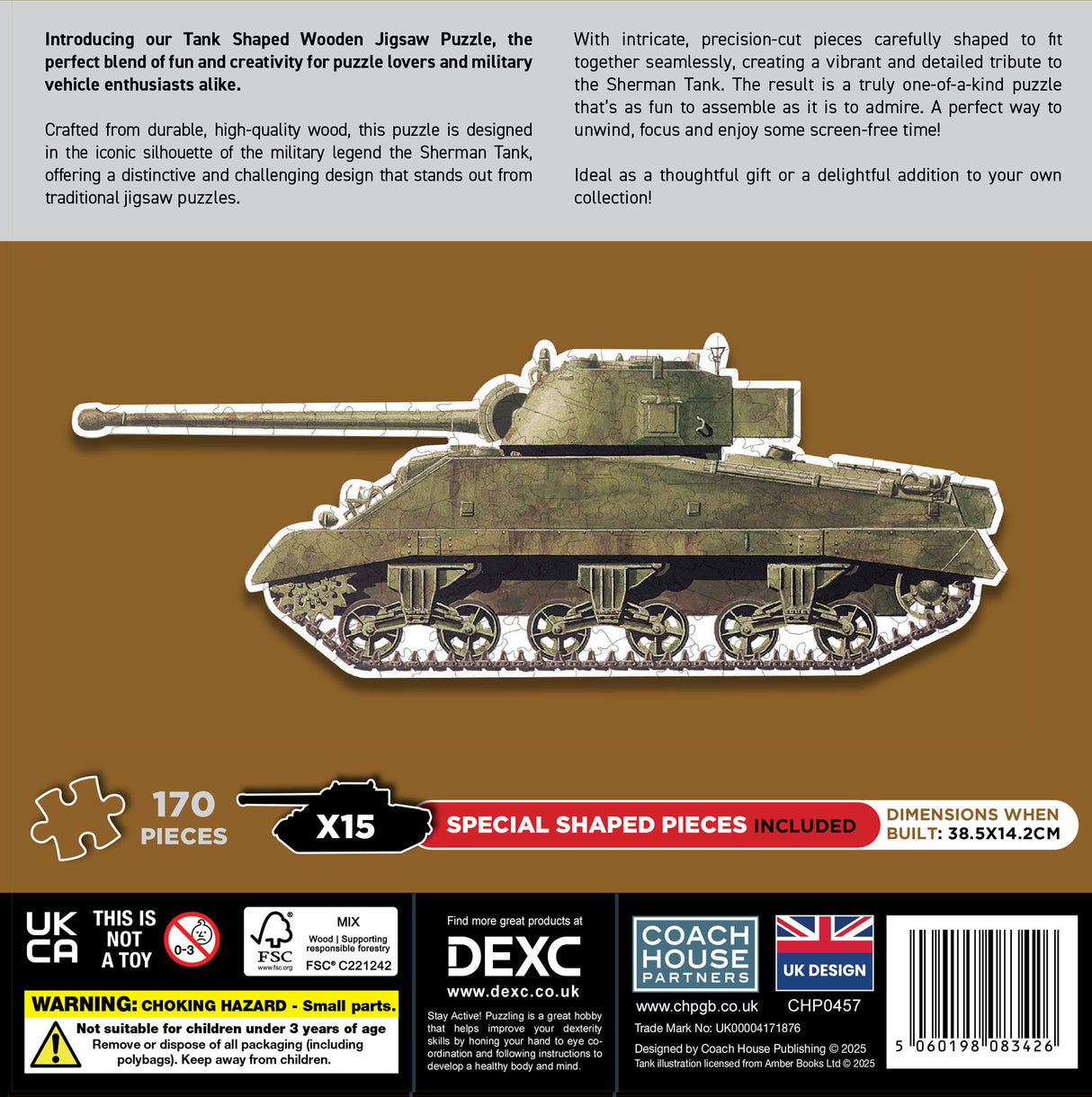Tank Wooden Shaped Jigsaw Jigsaw Puzzle Coach House