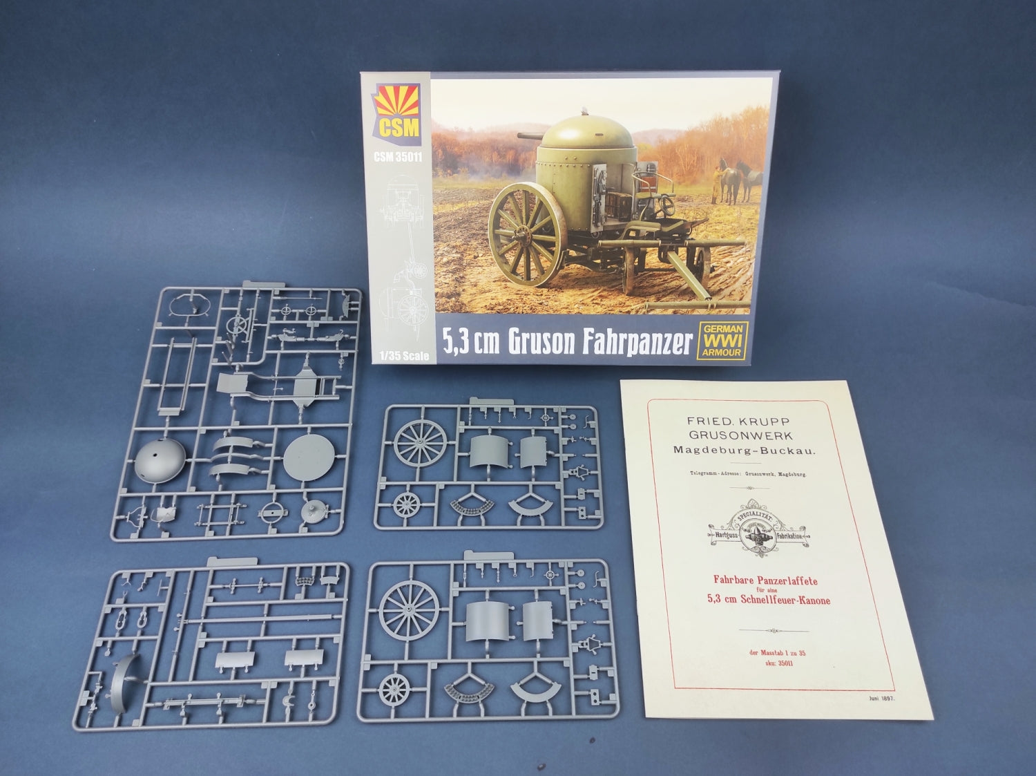 CSM 1/35 Scale German 5.3cm Gruson Fahrpanzer – The Tank Museum