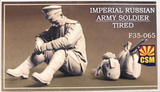 CSM 1/35 Scale Figures. Scale Model Imperial Russian Army Soldier, tired. [variant_option4]