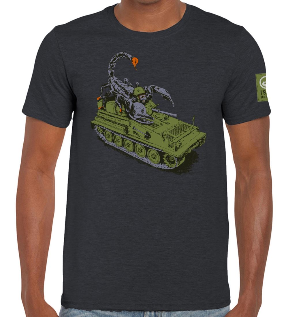 Scorpion Tank T-Shirt - Dark Grey