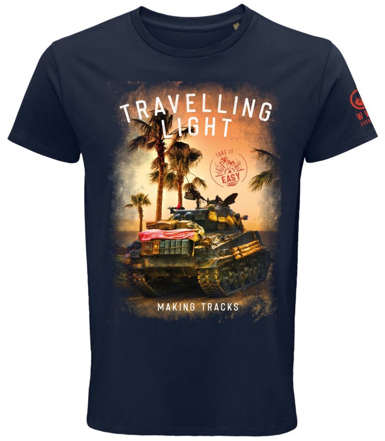 Sherman Fury Travelling Light T-Shirt - French Navy