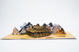 The Tank Museum Tiger 131 Tank Pop Up Greetings Card