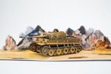 The Tank Museum Tiger 131 Tank Pop Up Greetings Card
