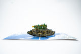 The Tank Museum Christmas Pop Up Greetings Card