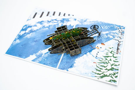 The Tank Museum Christmas Pop Up Greetings Card