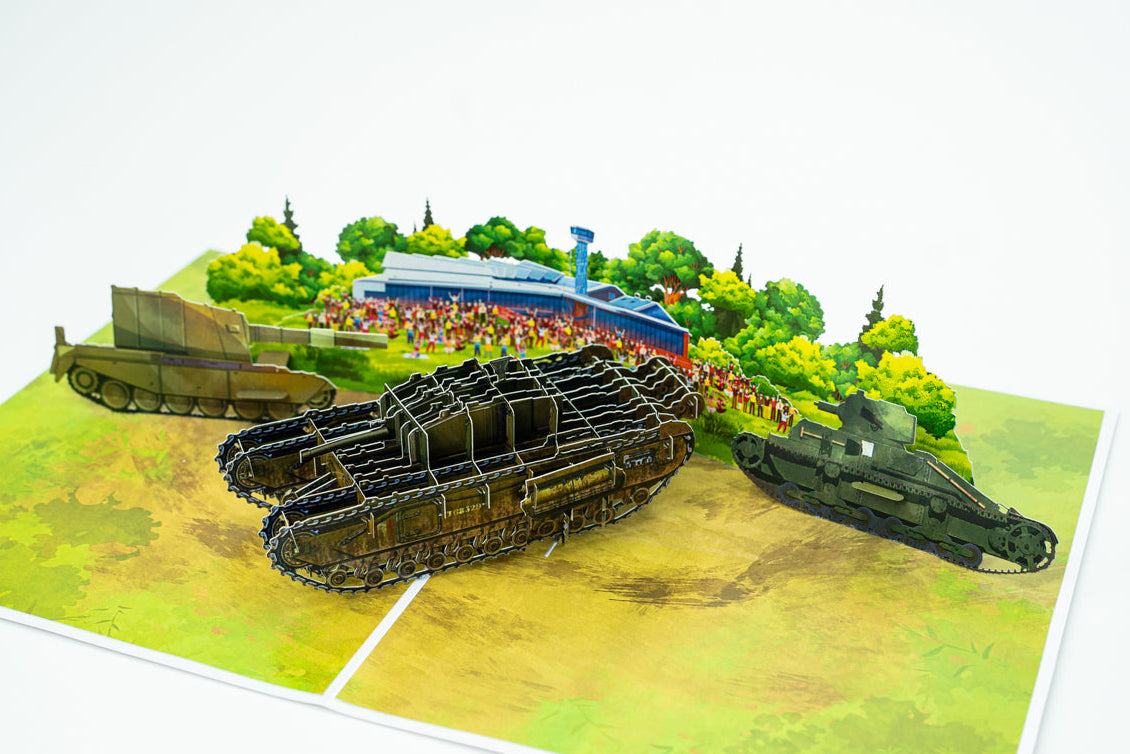 The Tank Museum Tank Arena Pop Up Greetings Card