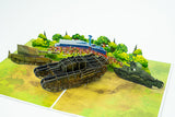 The Tank Museum Tank Arena Pop Up Greetings Card