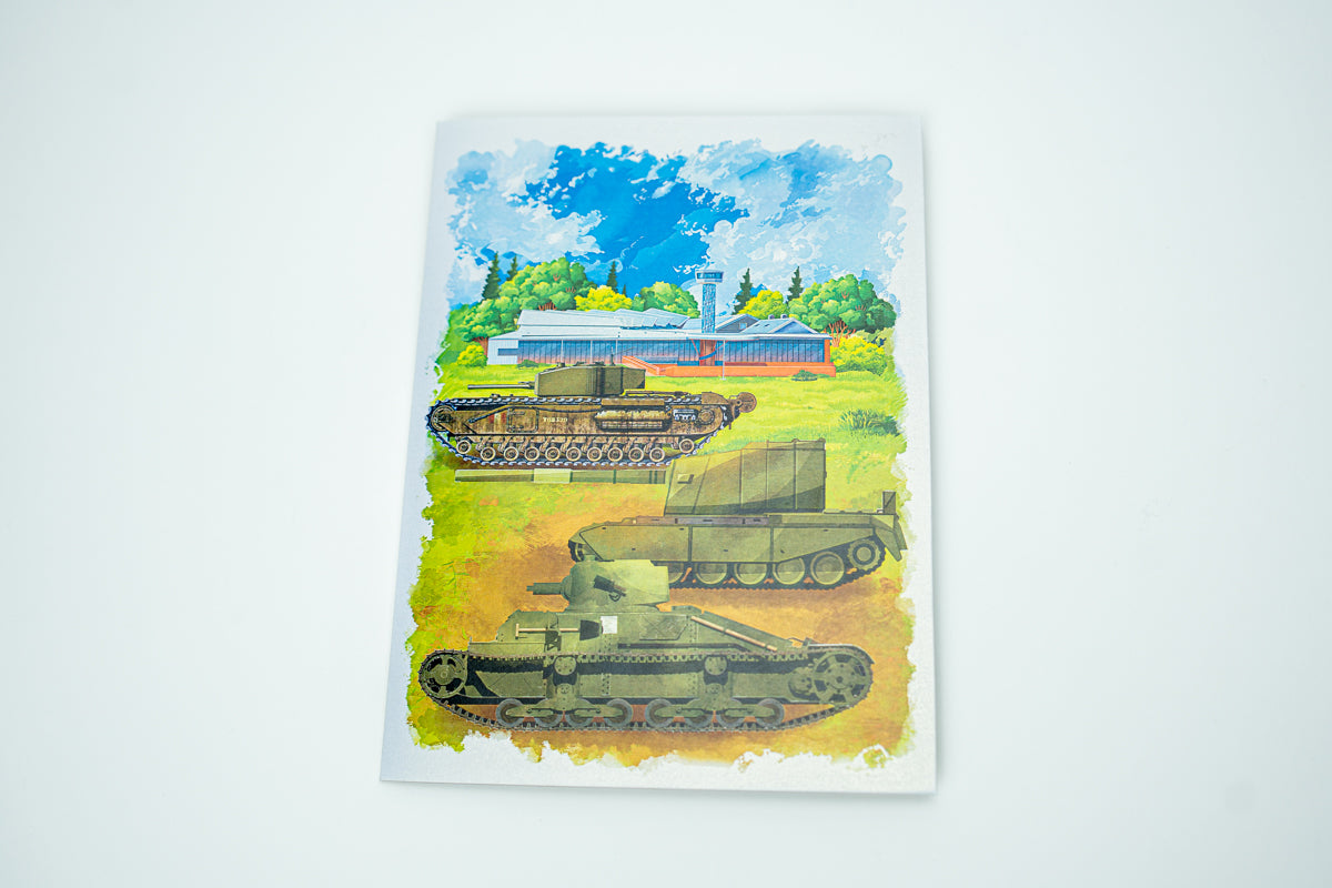 The Tank Museum Tank Arena Pop Up Greetings Card