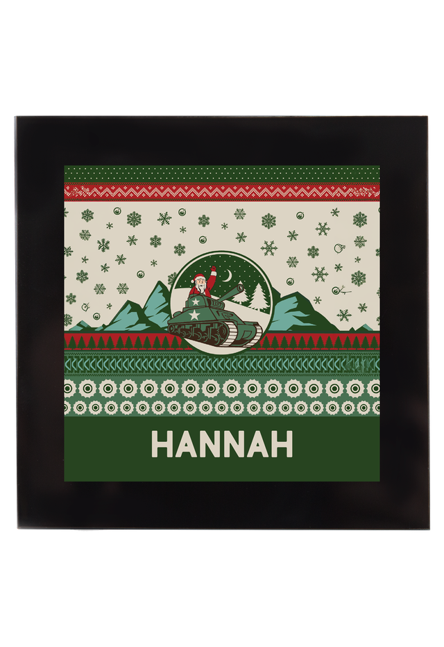 Xmas Knit Jumper 2026 Personalised Square Coaster TEST Coaster My Moments