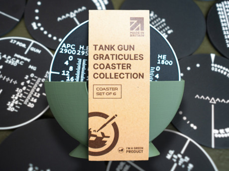 Coaster Set: WWII Tank Graticules Coaster [variant_option4]