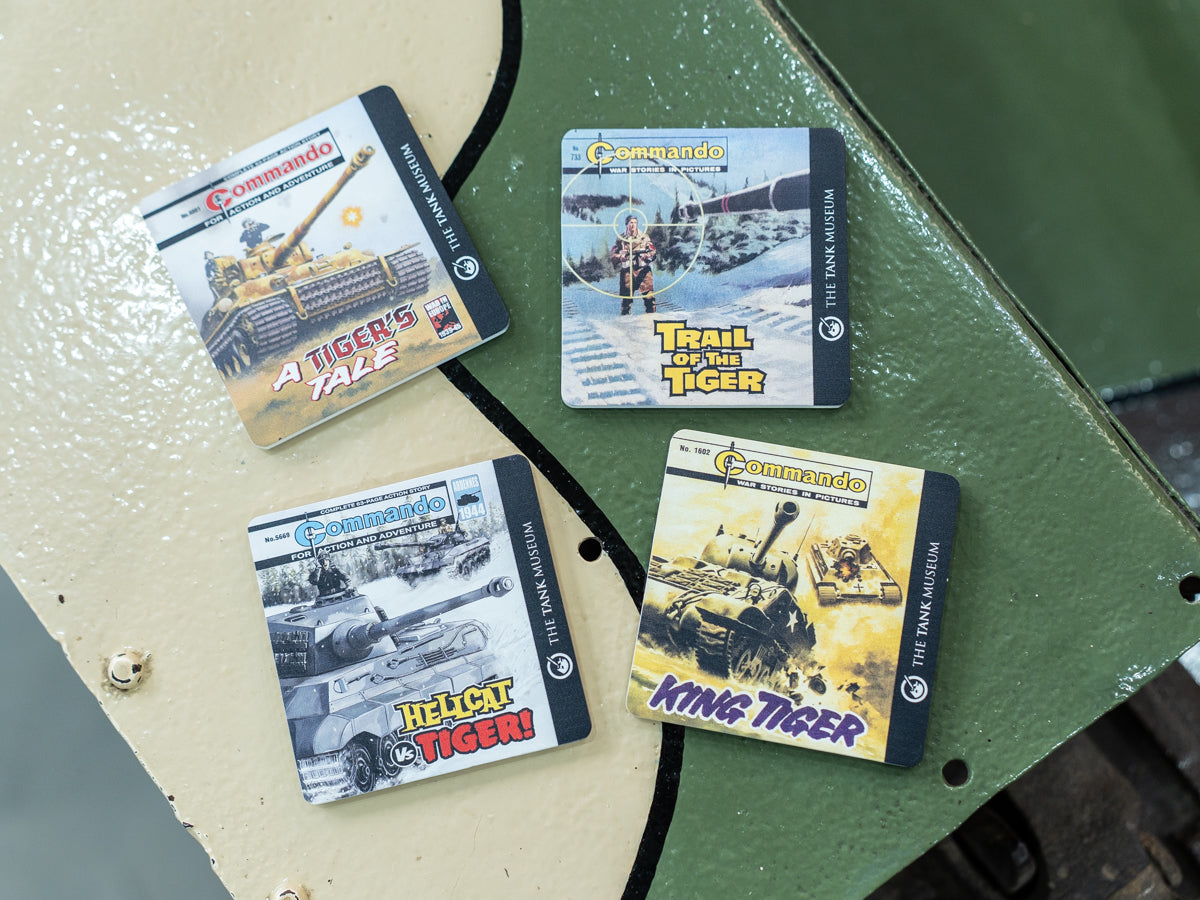 Commando Comics King Tiger Coaster