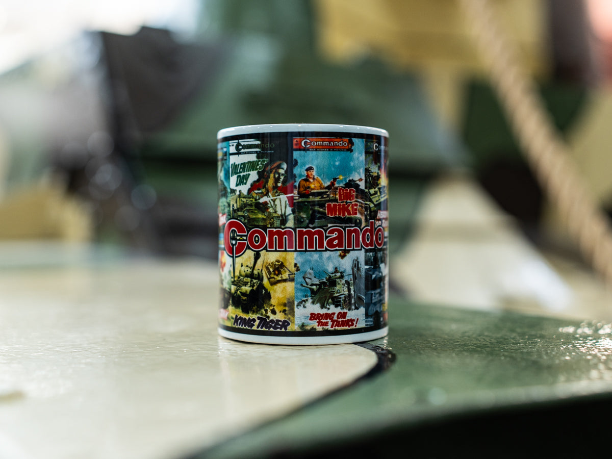Commando Comics Tank Covers Mug