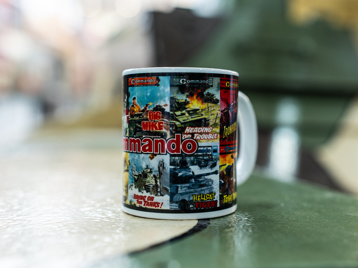 Commando Comics Tank Covers Mug