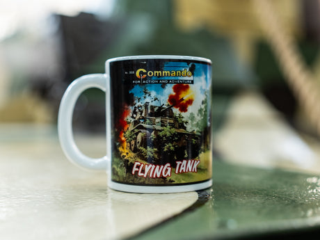 Commando Comics Flying Tank Cover Mug Mug [variant_option4]