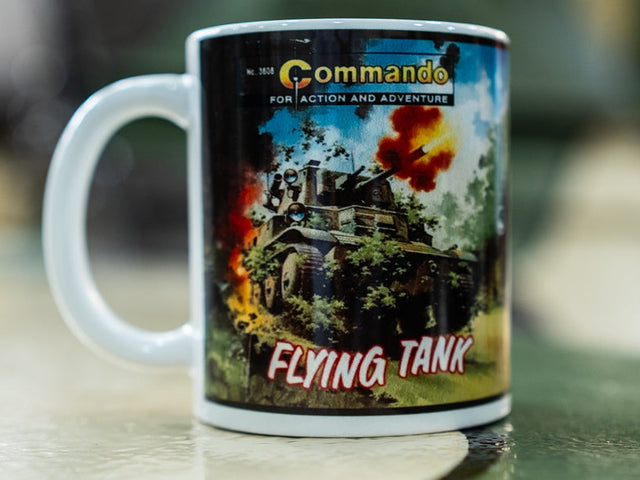 Commando Comics Flying Tank Cover Mug Mug [variant_option4]